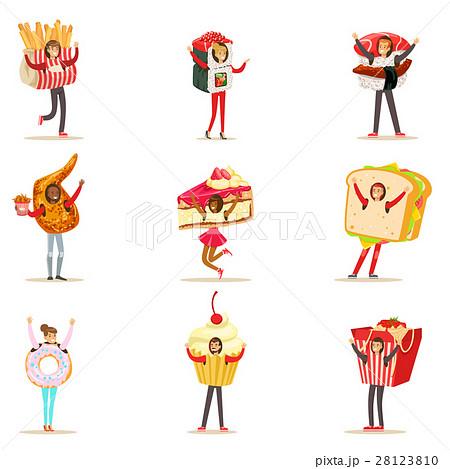 People Wearing Fast Food Snacks Costumes Disguised 28123810