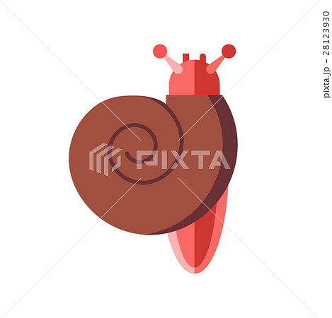 Garden snail isolated vector illustration. 28123930