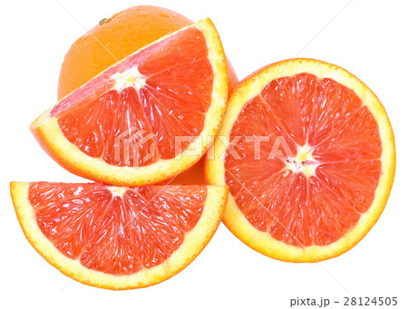 blood orange slice isolated blood orange slice isolated 28124505