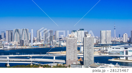 東京スカイツリーと都市風景 28125467