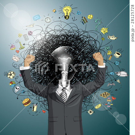Vector Businessman With Hands Up Vector Businessman With Hands Up 28125728