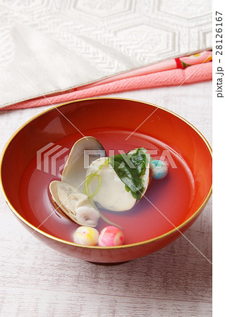 ハマグリのお吸い物 28126167