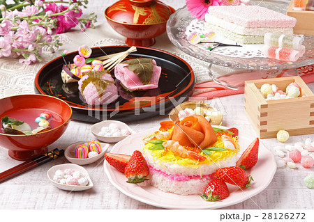 ひな祭りの食卓 28126272