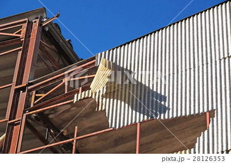 ruins of a very heavily polluted industrial 28126353