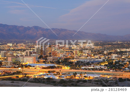 The Tucson city center at dusk The Tucson city center at dusk 28128469