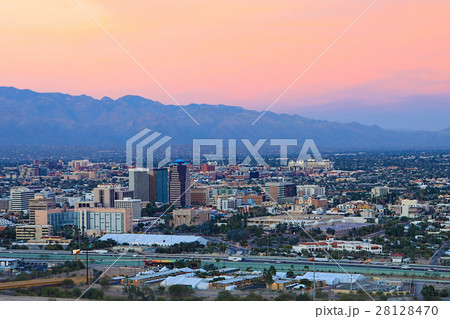 The Tucson city center at twilight The Tucson city center at twilight 28128470