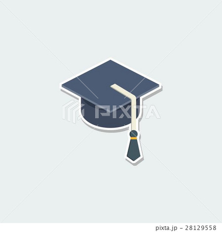 Colorful school symbol - graduation cap 28129558