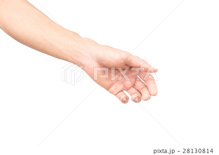 Man arm with blood veins on white background Man arm with blood veins on white background 28130814