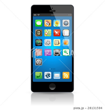 スマートフォン素材：ブラック 28131594