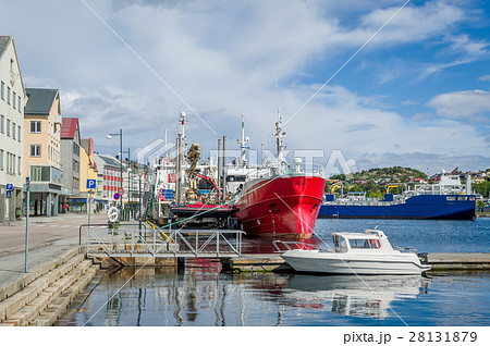 Kristiansund harbor, Norway. 28131879