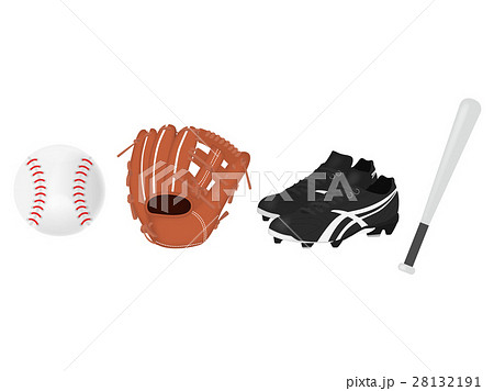 野球道具 セットのイラスト素材