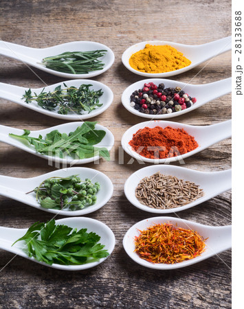 assortment of indian spices and herbs assortment of indian spices and herbs 28133688