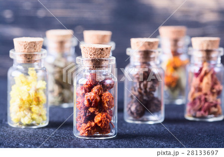 Herbs in bottles Herbs in bottles 28133697