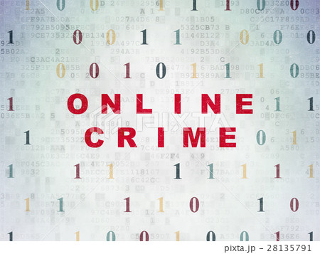Privacy concept: Online Crime on Digital Data Privacy concept: Online Crime on Digital Data 28135791
