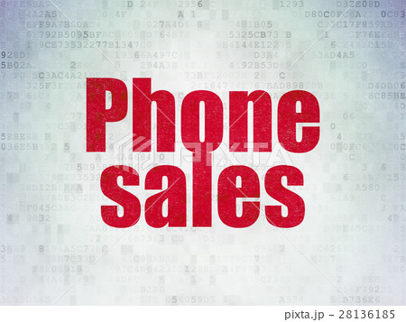 Marketing concept: Phone Sales on Digital Data 28136185