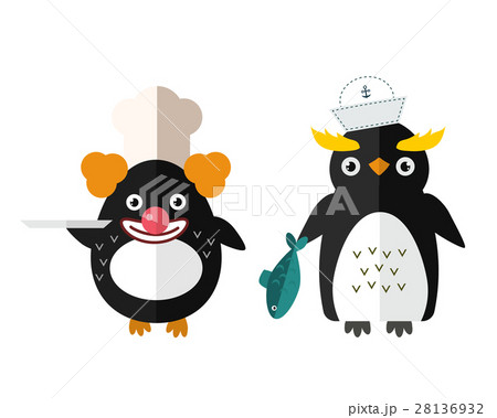 Penguin vector animal character illustration. 28136932