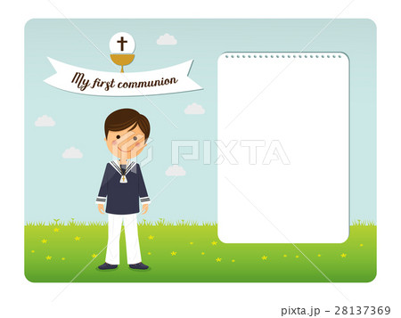 First communion child invitation  28137369