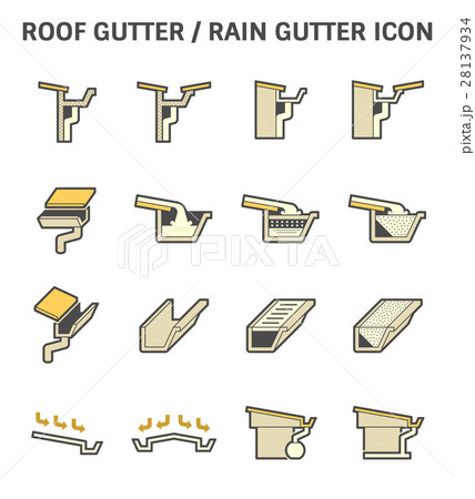 Roof Gutter Icon Roof Gutter Icon 28137934