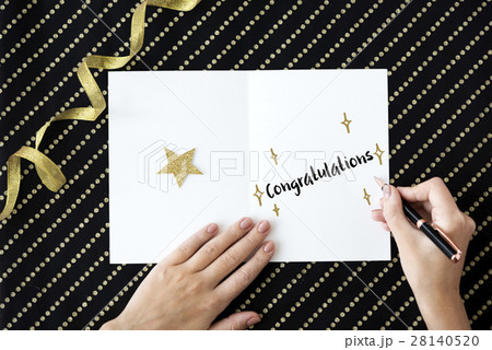 Celebration Card Writing Concept 28140520