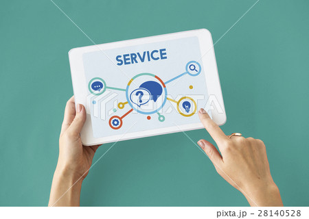 Communication Service Help Desk Concept/ Communication Service Help Desk Concept/ 28140528