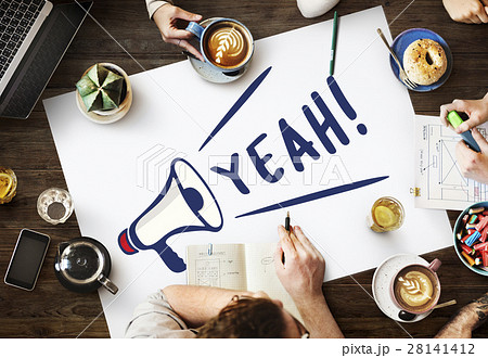 Yes Yeah Affirmative Absolutely Right Sure Concept 28141412