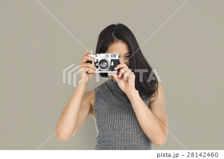 Asian Woman Cheerful Portrait Concept 28142460