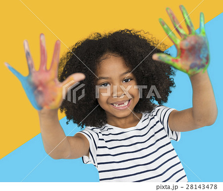 African Descent Girl Art Creative Child Concept 28143478