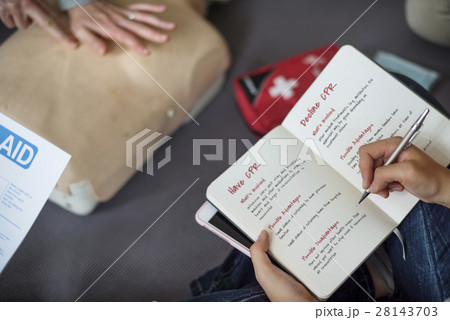 CPR First Aid Training Concept CPR First Aid Training Concept 28143703