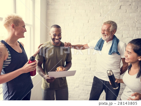 Diversity People Exercise Class Relax Concept 28143805