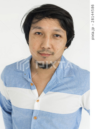 Asian Man Smiling Happiness Portrait Concept 28144586