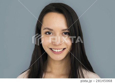 Young Female Smiling Posing Concept 28145068