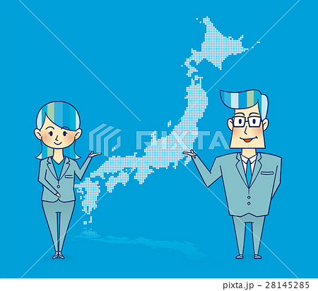 日本 ビジネス イメージのイラスト素材