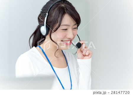 若い女性、ビジネスウーマン、オペレーター 28147720