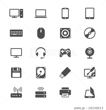 Computer flat icons 28148013