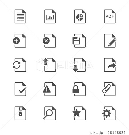 Document flat icons Document flat icons 28148025