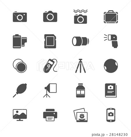 photography flat icons 28148230