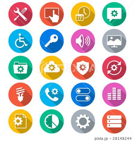 Setting flat color icons 28148244