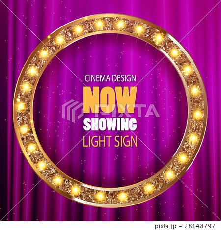 Retro light sign. 28148797