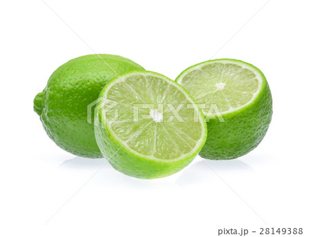 limes isolated on white background 28149388