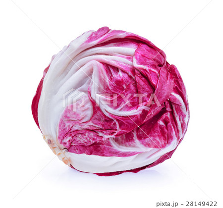 Radicchio, red salad isolated on white background 28149422