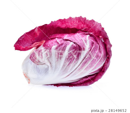 Radicchio, red salad isolated on white background 28149652