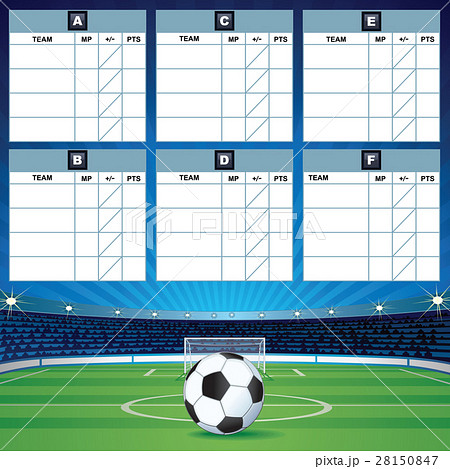 Soccer Group Table Template 28150847