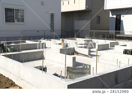 住宅　木造住宅　基礎工事　施工例　ベタ基礎 28152060
