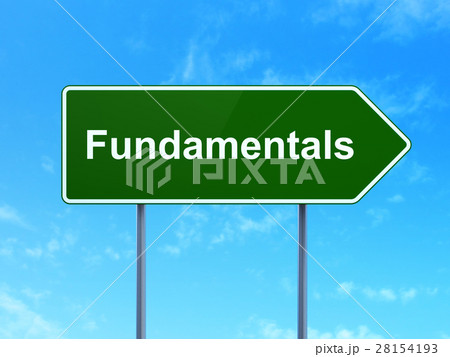 Science concept: Fundamentals on road sign Science concept: Fundamentals on road sign 28154193