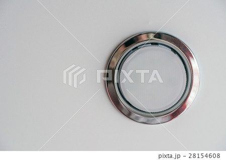 Closeup of recessed lighting in ceiling 28154608