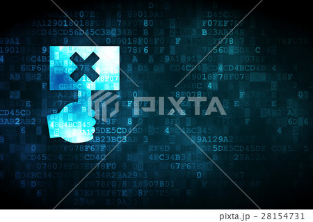 Politics concept: Protest on digital background 28154731