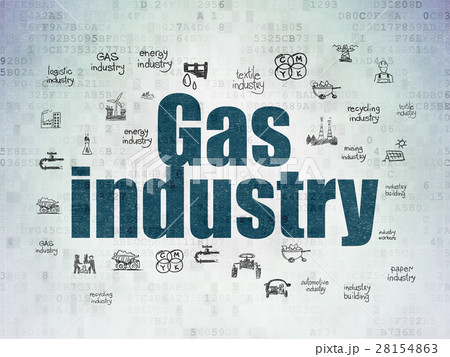Manufacuring concept: Gas Industry on Digital Data 28154863