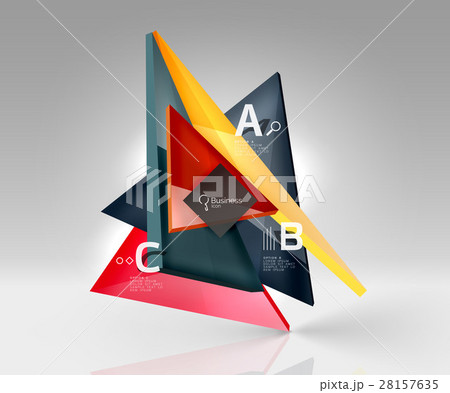 Vector 3d triangle abstract background Vector 3d triangle abstract background 28157635