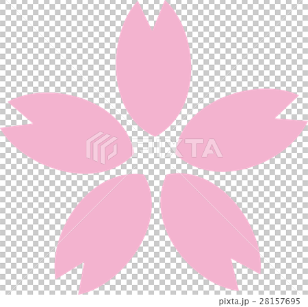 桜桃花一輪　ピンク 28157695