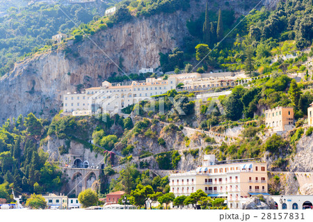 イタリアの港町の写真素材